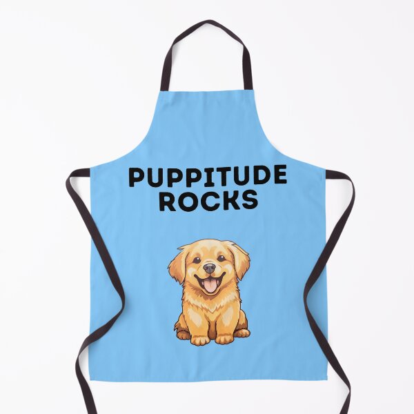Item preview, Puppitude rocks Golden Retriever blue designed and sold by Dolsini Dog Designs.