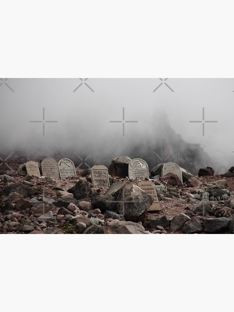 Thumbnail 3 of 3, Art Print, Mountain grave stones head stones designed and sold by kpander.