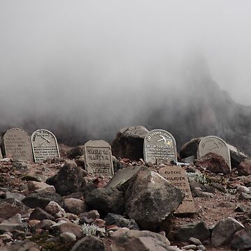 Artwork thumbnail, Mountain grave stones head stones by Kendall Anderson
