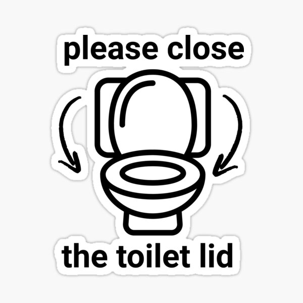 Item preview, Please close the toilet lid designed and sold by LayersDesign.