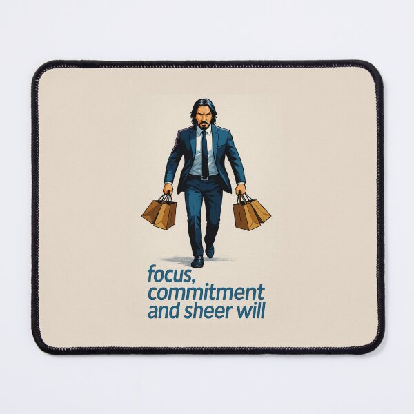 Item preview, Focus. Commitment. Sheer Will." – Shopping like a legend. designed and sold by Bernd Friese.