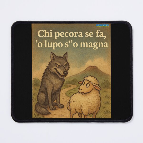Item preview, Chi pecora se fa, 'o lupo s’ 'o magna – Saggezza Napoletana designed and sold by Giomyke16.