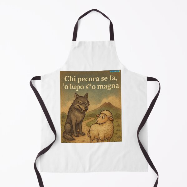 Item preview, Chi pecora se fa, 'o lupo s’ 'o magna – Saggezza Napoletana designed and sold by Giomyke16.