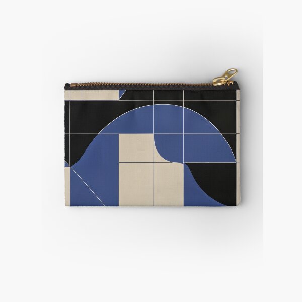 Item preview, Modernist Abstract Blue Beige Tile Pattern Design designed and sold by weirdfishes123.