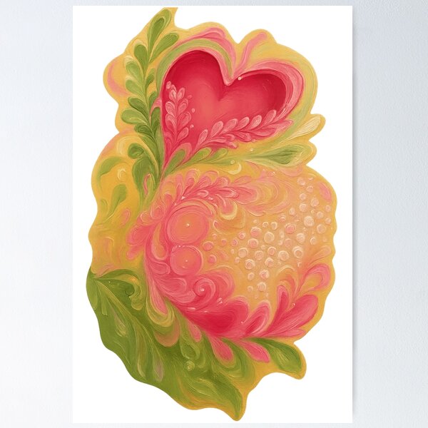 Item preview, Swirling Heart in Harmonious Pastels designed and sold by TeeHatch.