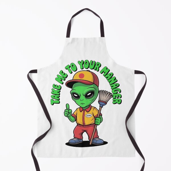 Item preview, Funny Cartoonish Style Alien Take Me To Manager designed and sold by MonkiFlipp.