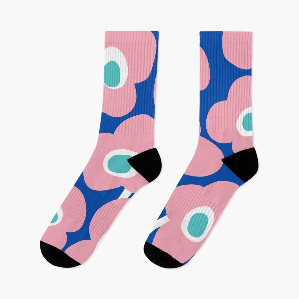Artikelvorschau, Lebendiges Retro-Blumenmuster in Kobaltblau, Pink und Türkis entworfen und verkauft von Deutschic.