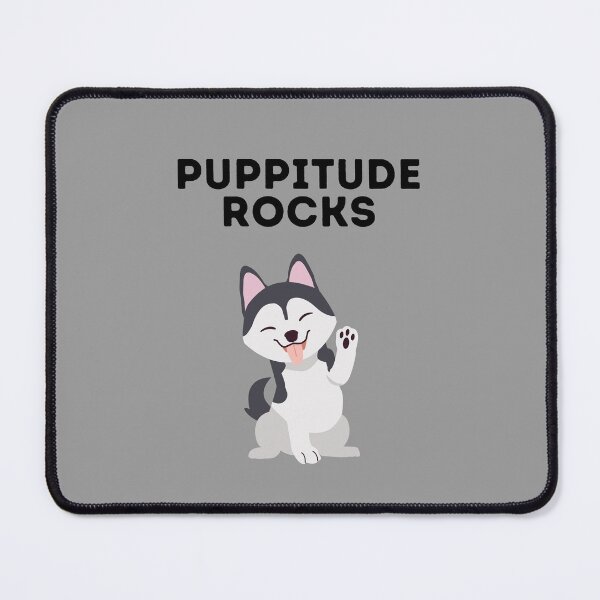 Item preview, Puppitude rocks Husky grey designed and sold by Dolsini Dog Designs.