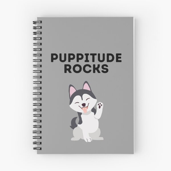 Item preview, Puppitude rocks Husky grey designed and sold by Dolsini Dog Designs.