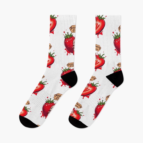 Item preview, Strawberry Vibes – Kawaii Vintage Strawberry Sticker designed and sold by Vibrant-Shadows.