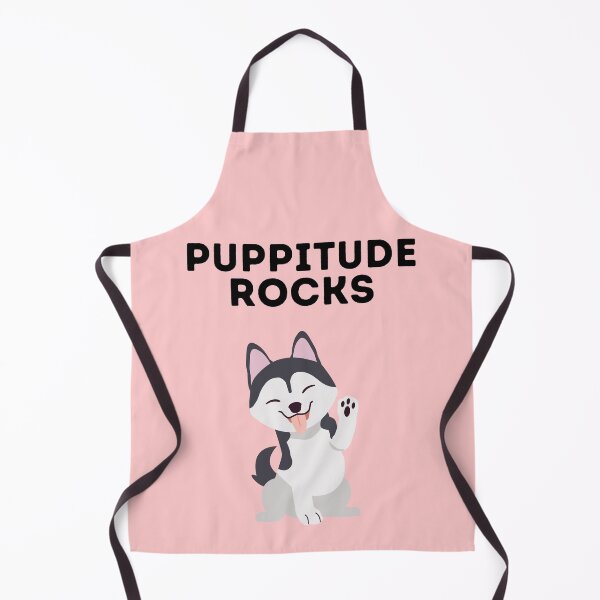 Item preview, Puppitude rocks Husky pink designed and sold by Dolsini Dog Designs.