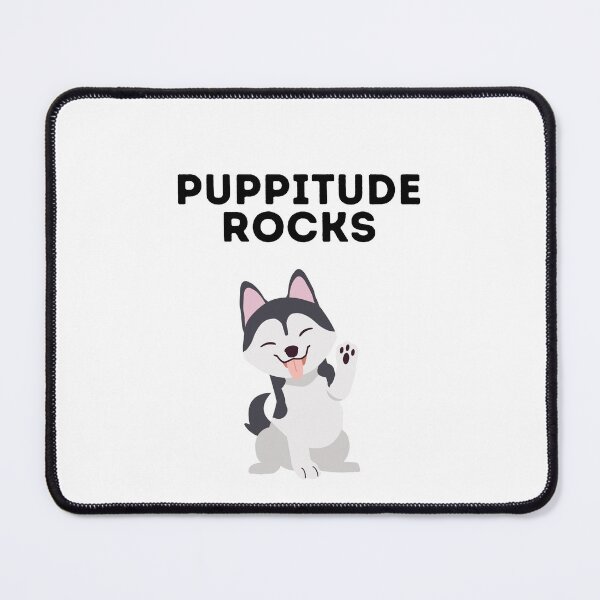 Item preview, Puppitude rocks Husky white designed and sold by Dolsini Dog Designs.