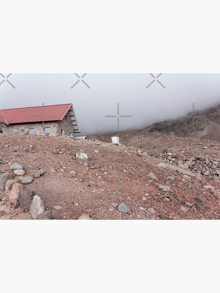 Mountain cabin on misty hillside, Mount Chimborazo, Ecuador by kpander