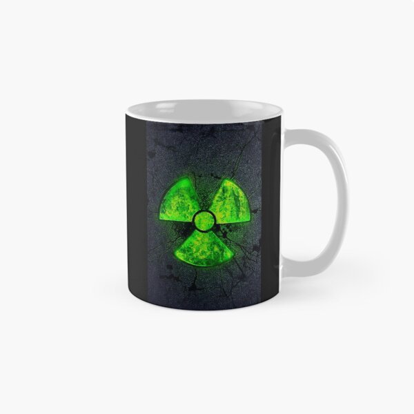 Item preview, Glowing Green Radiation Sign on Cracked Asphalt Road designed and sold by BestDetailer.