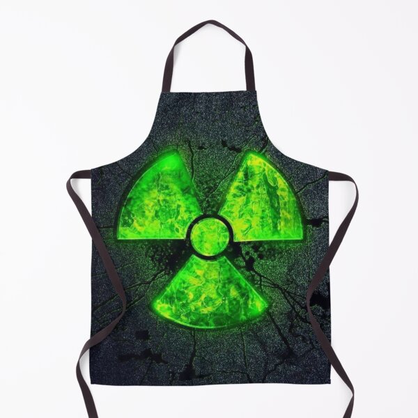 Item preview, Glowing Green Radiation Sign on Cracked Asphalt Road designed and sold by BestDetailer.
