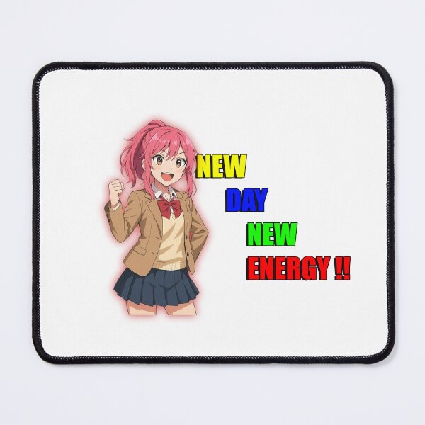 Item preview, New Day New Energy Anime Girl Art designed and sold by That One Gamer Otaku.