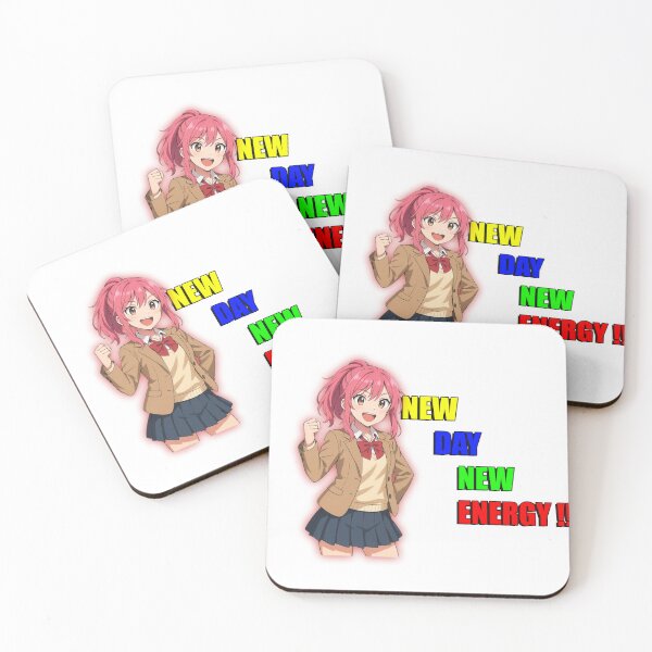 Item preview, New Day New Energy Anime Girl Art designed and sold by That One Gamer Otaku.