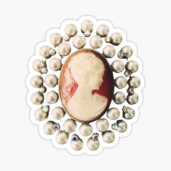 Classic Vintage Cameo Sticker