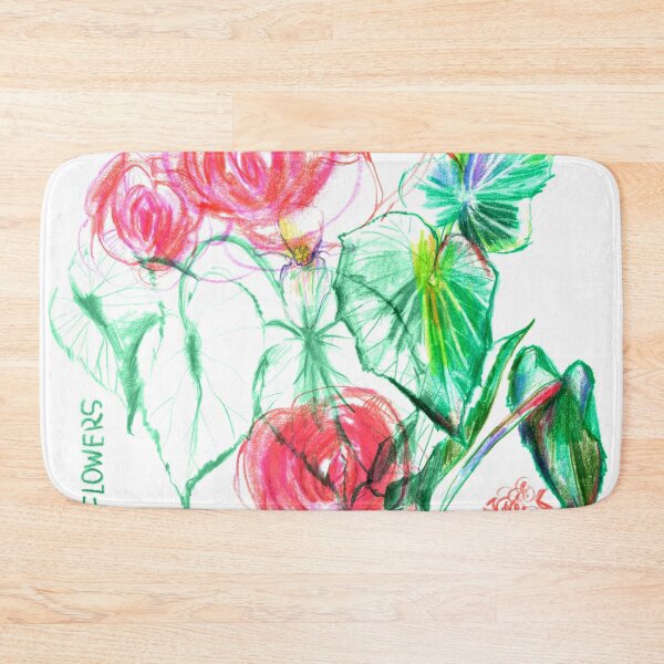 Item preview, Begonia flower artistic collage designed and sold by bokasin.