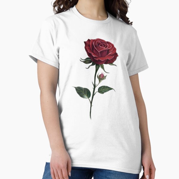 Artikel-Vorschau von Elegante realistische botanische Illustration der roten Rose, designt und verkauft von Scarlet Swan.