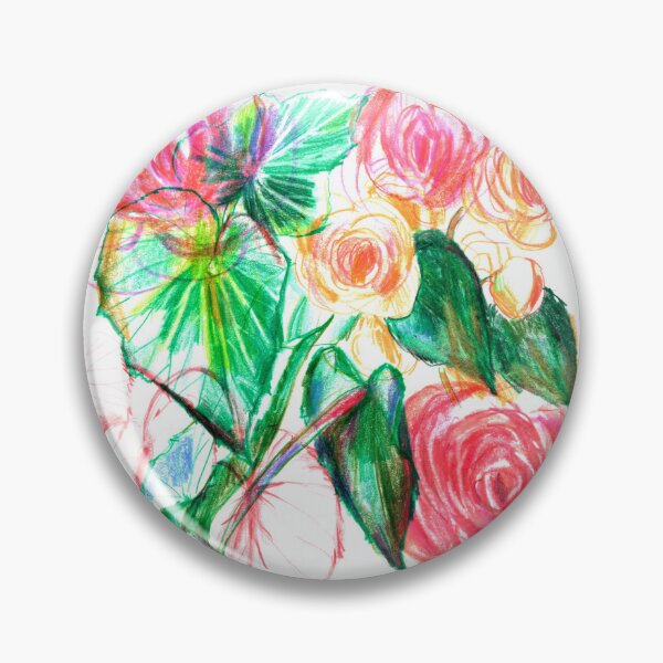 Item preview, Begonia flower artistic collage designed and sold by bokasin.