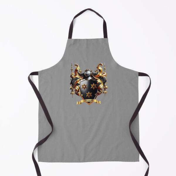 Item preview, Moran Family Crest – Irish Black Shield with Three Gold Stars designed and sold by Highlandkings.