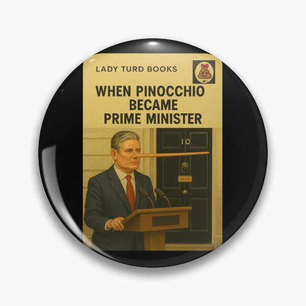 Item preview, When Pinocchio Became Prime Minister Kier Starmer Parody | Lady Turd Books designed and sold by ZEDorDEAD.