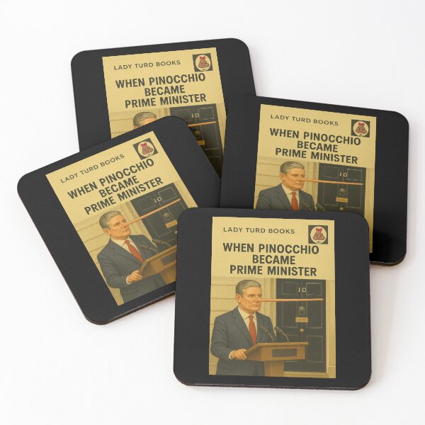 Item preview, When Pinocchio Became Prime Minister Kier Starmer Parody | Lady Turd Books designed and sold by ZEDorDEAD.