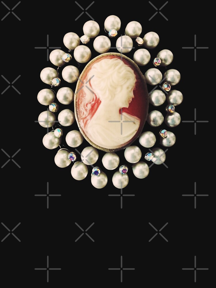 Thumbnail 7 of 7, Classic T-Shirt, Classic Vintage Cameo - Art Photo - Jewelry Inspired Gift designed and sold by OneDayArt.