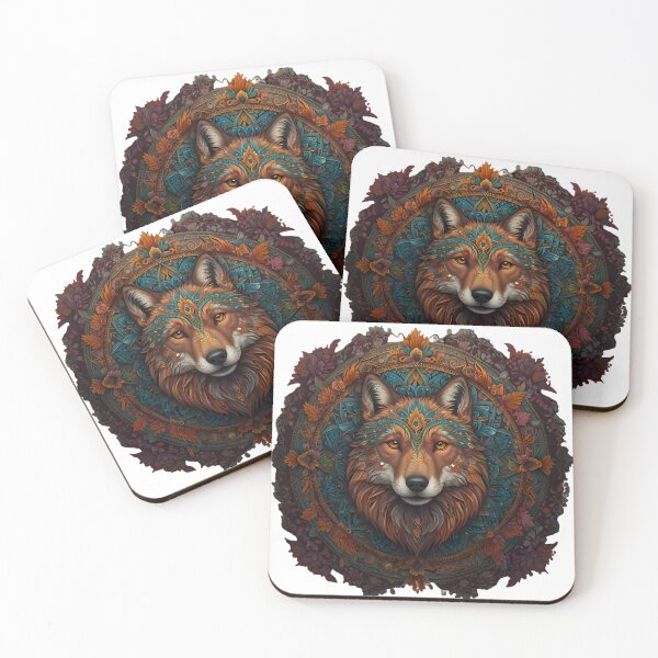 Item preview, Wolf mandala designed and sold by Mituni.