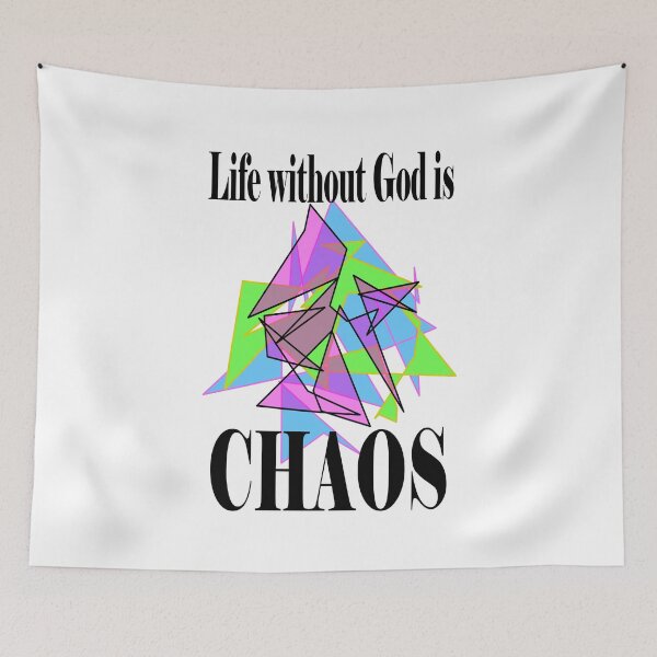Item preview, No God = Chaos designed and sold by SavedByTs.