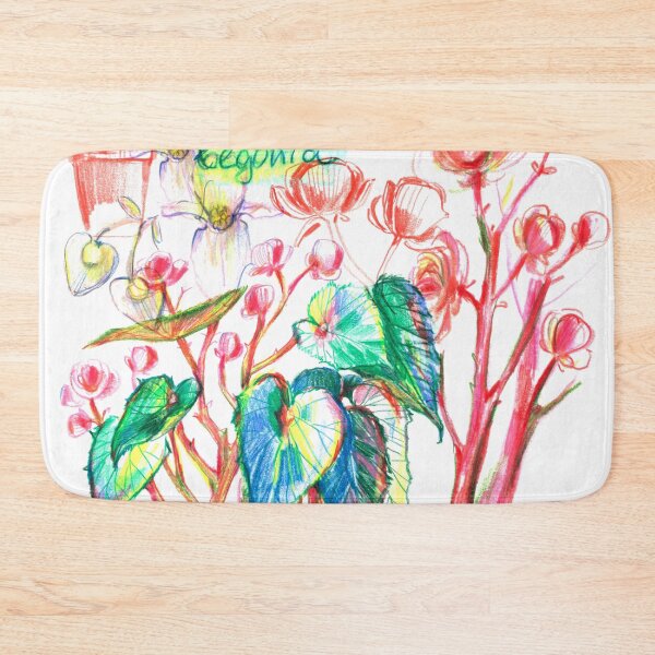 Item preview, Begonia flower artistic collage designed and sold by bokasin.