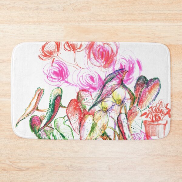 Item preview, Begonia flower artistic collage designed and sold by bokasin.