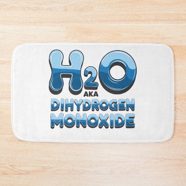 Item preview,  Funny H2O Water Molecule Typography– Dihydrogen Monoxide Design designed and sold by ARTReMi.