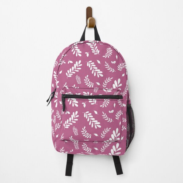 Item preview, White Falling Leaves on Pink Background designed and sold by IrisAndIvy.