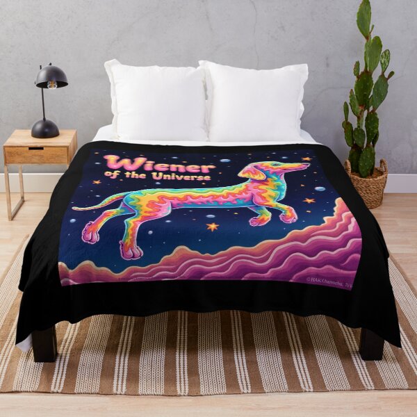 Item preview, Psychedelic Wiener Dog Universe - Surreal Melting Dachshund Art designed and sold by TheLongPaw.