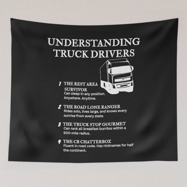 Item preview, Understanding Truck Drivers – Funny Life on the Road Definitions – Black designed and sold by PsyFlow35.
