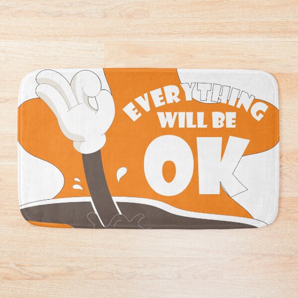 Item preview, Everything Will Be OK – Retro Cartoon Hand Positive Message designed and sold by SkillDesigner.