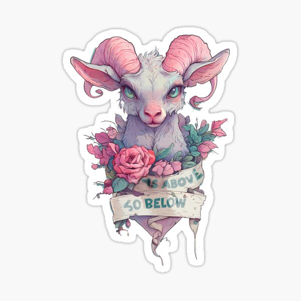 Item preview, Cutesy Baphomet designed and sold by sixblackroses.