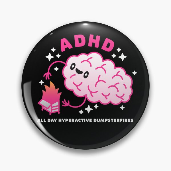 Item preview, Funny ADHD Brain Dumpsterfire designed and sold by musingtreeart.