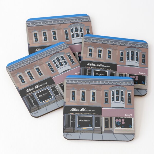 Item preview, Naperville, Illinois, Little Luxuries and Benefit Cosmetics, Painting the Town Series designed and sold by GalleryTrio.