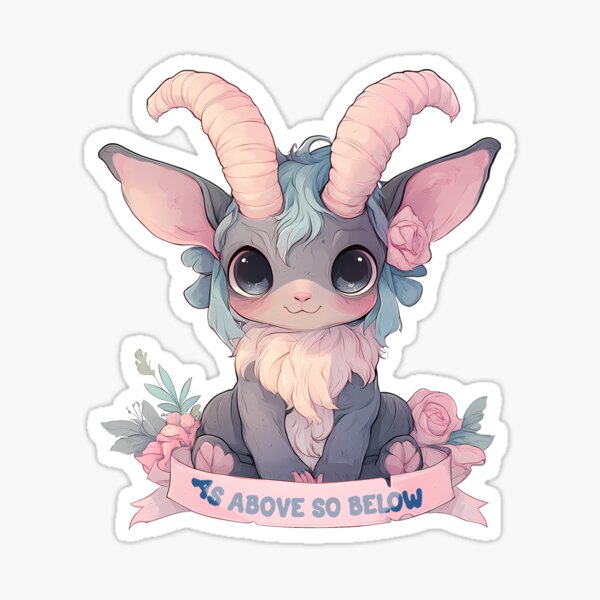 Item preview, Cutesy Baby Baphomet designed and sold by sixblackroses.