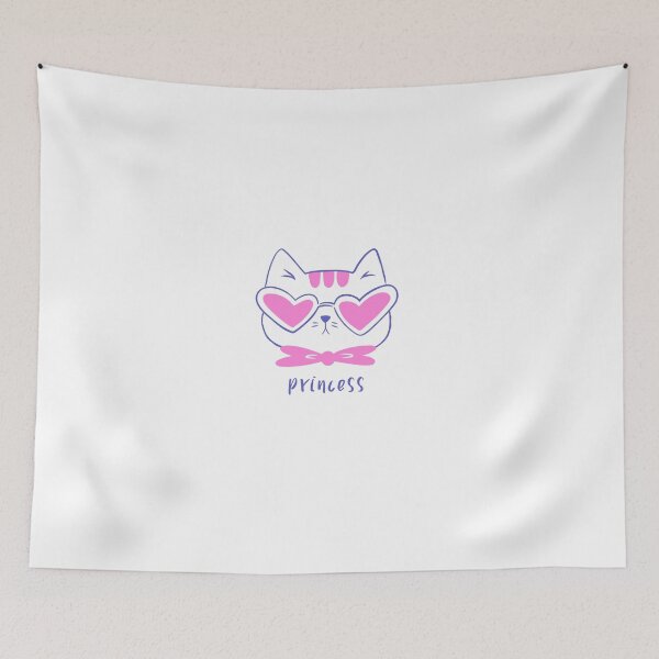 Item preview, "Princess - Cat with Hearts" T-Shirt designed and sold by Anroda Designs.