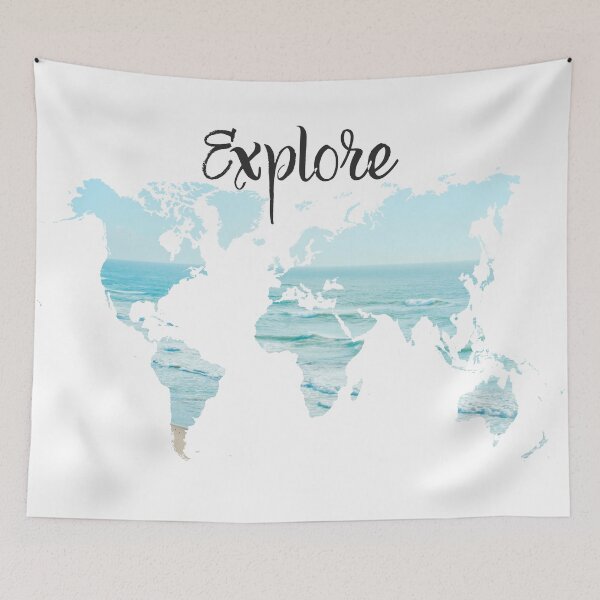 Item preview, World Map Explore designed and sold by Susan Link.