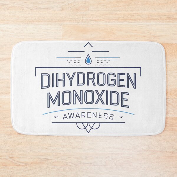 Item preview,  Minimalist Dihydrogen Monoxide Awareness – Nerdy Water Joke Tee designed and sold by ARTReMi.