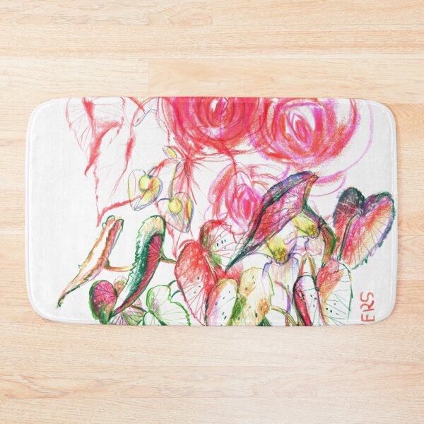 Item preview, Begonia flower artistic collage designed and sold by bokasin.