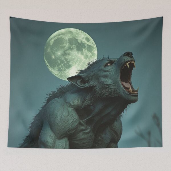 Item preview, Howling Werewolf - Classic Monster Design - Perfect for Movie Lovers & Philosophers designed and sold by Coolverce.