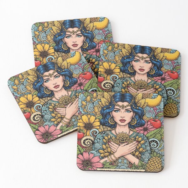 Item preview, Boho Illustration of The Empress - Fertility and Abundance Tarot Card designed and sold by  Ojo de Lilith.