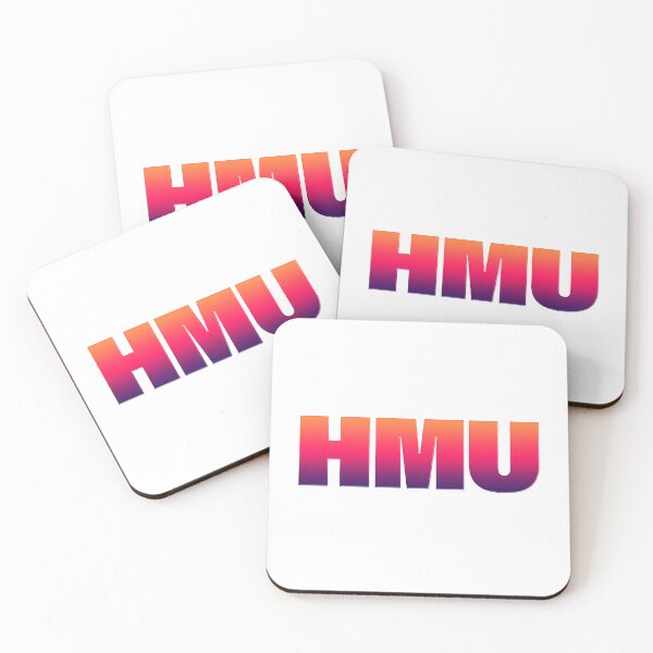 Item preview, HMU - Hit Me Up in Bold Sunset Gradient designed and sold by Memes N Lore .