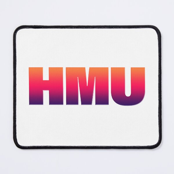 Item preview, HMU - Hit Me Up in Bold Sunset Gradient designed and sold by Memes N Lore .